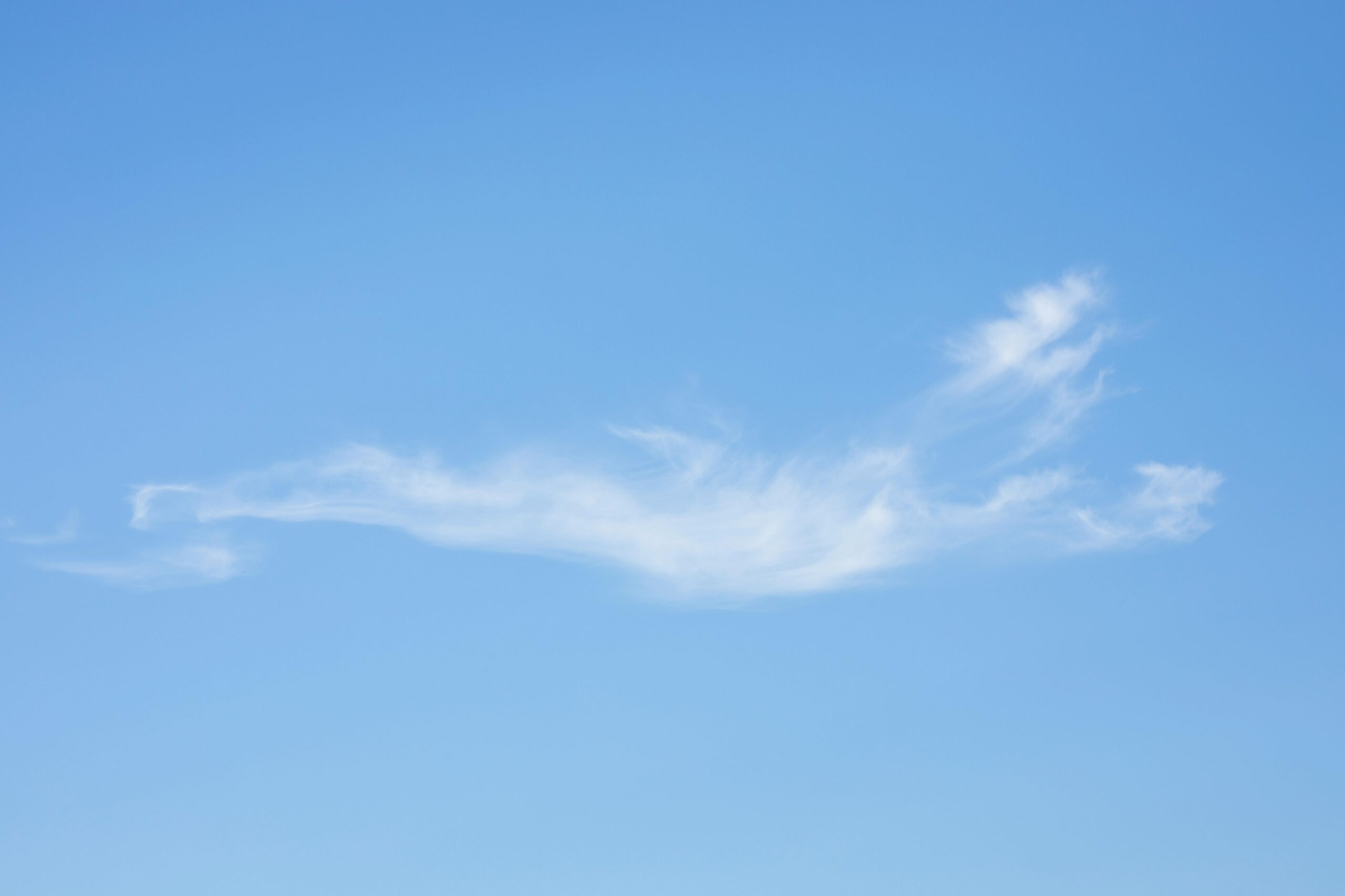 Blue sky with a small cloud